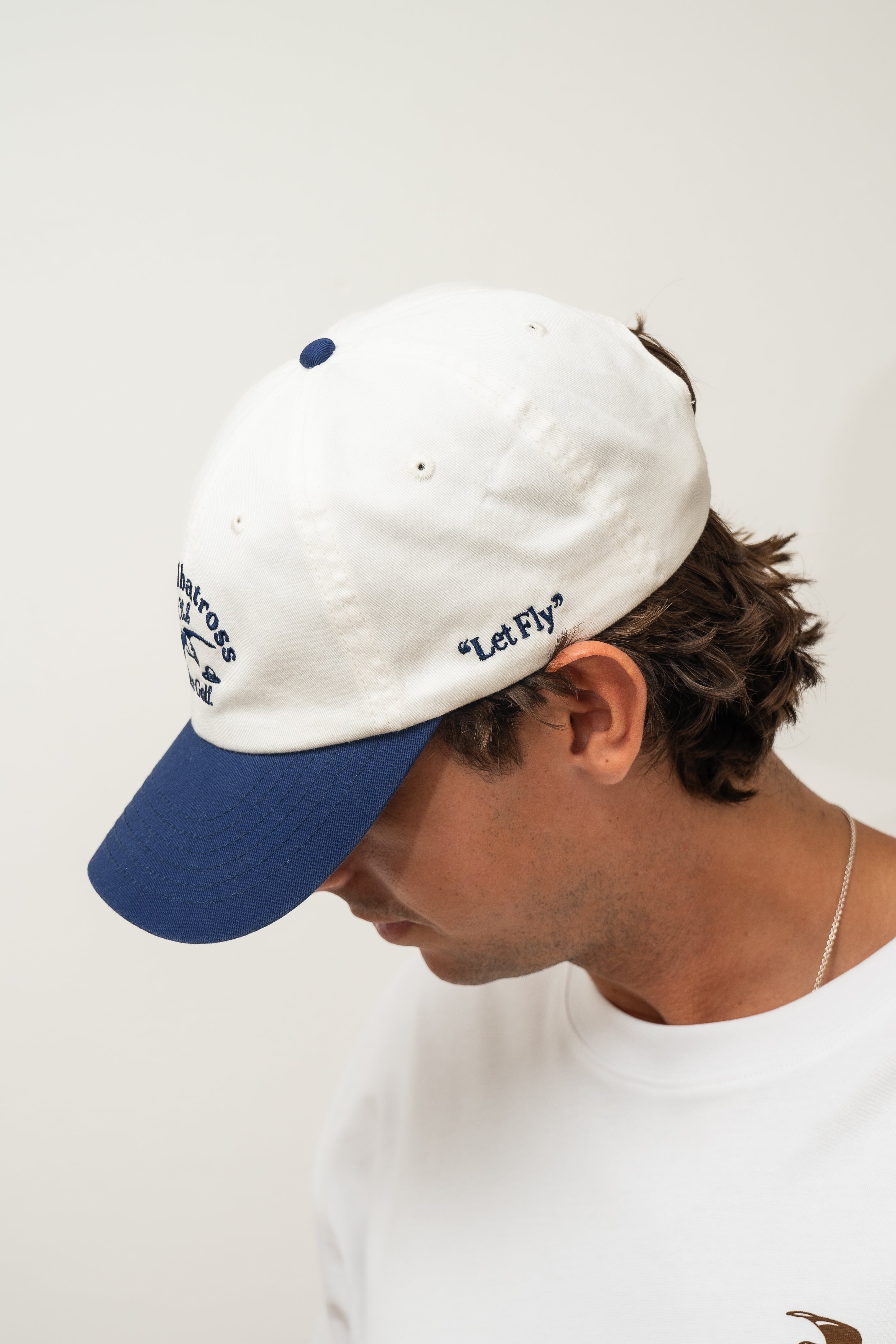 The Albatross Club Cap - White/Blue