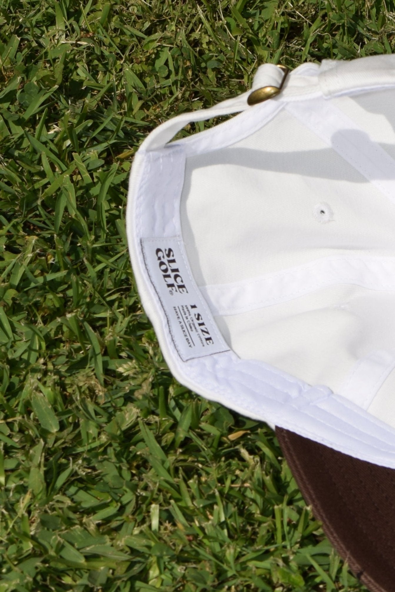 The Albatross Club Cap - White/Brown