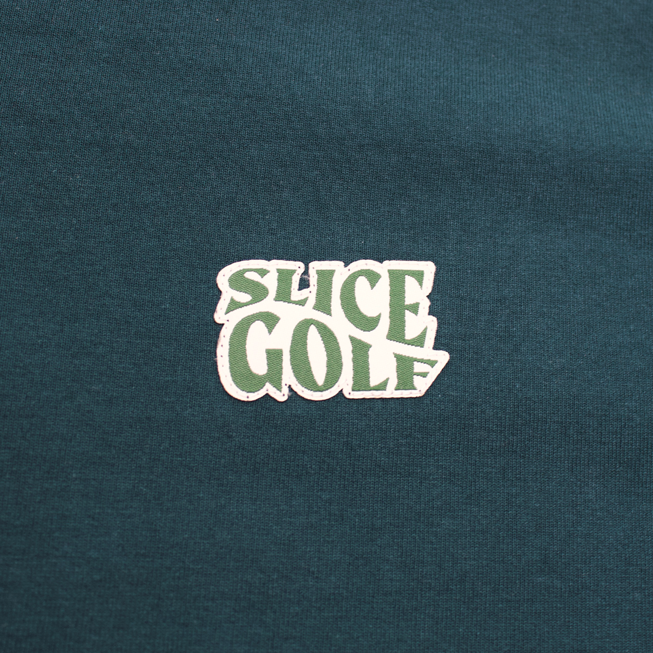 Organic Cotton Golf T-shirt in Green - Logo