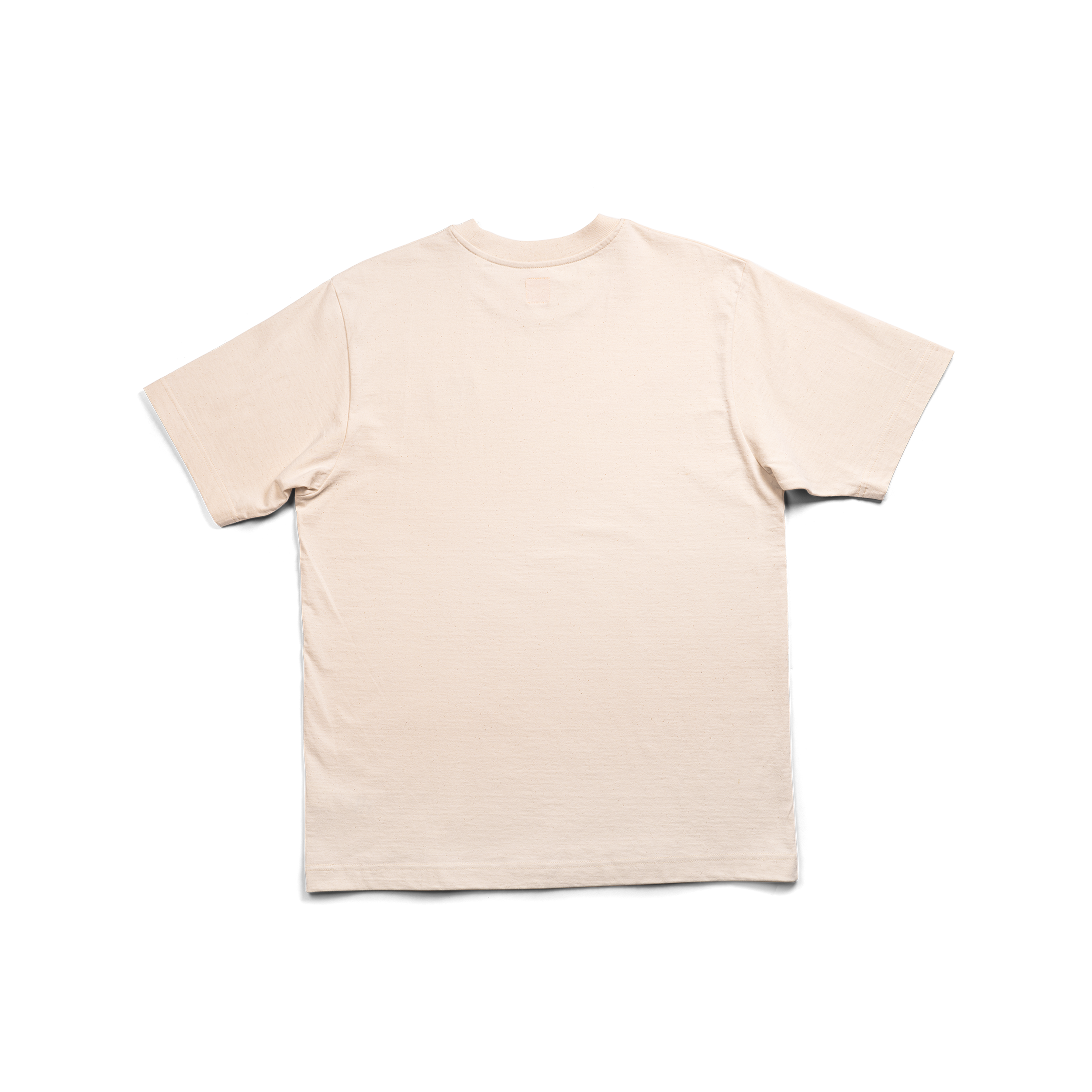 Golf T-shirt in off-white with Slice Golf Logo on left chest - back